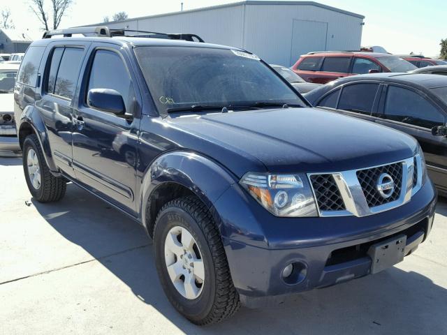 5N1AR18W16C625809 - 2006 NISSAN PATHFINDER BLUE photo 1