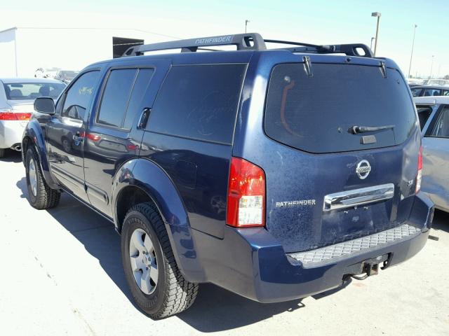 5N1AR18W16C625809 - 2006 NISSAN PATHFINDER BLUE photo 3