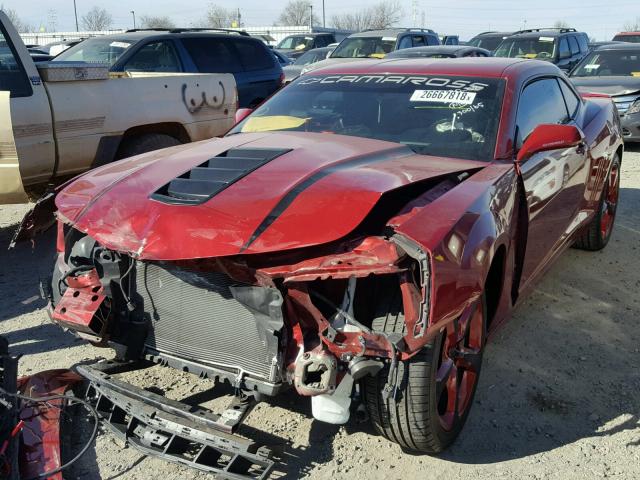 2G1FK1EJXE9275991 - 2014 CHEVROLET CAMARO 2SS RED photo 2