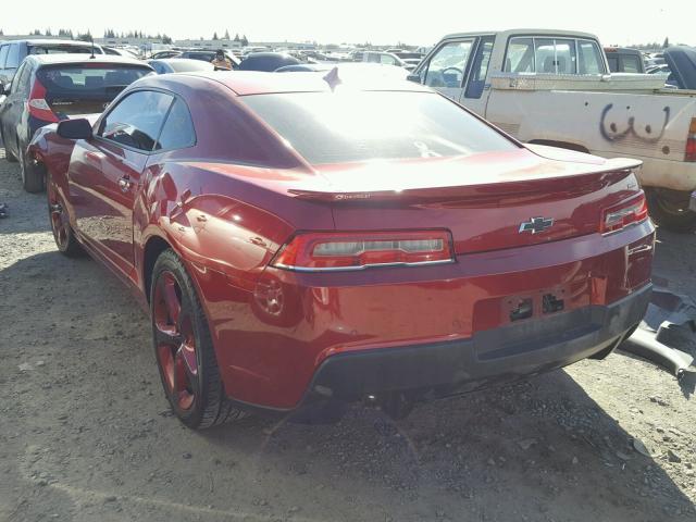 2G1FK1EJXE9275991 - 2014 CHEVROLET CAMARO 2SS RED photo 3