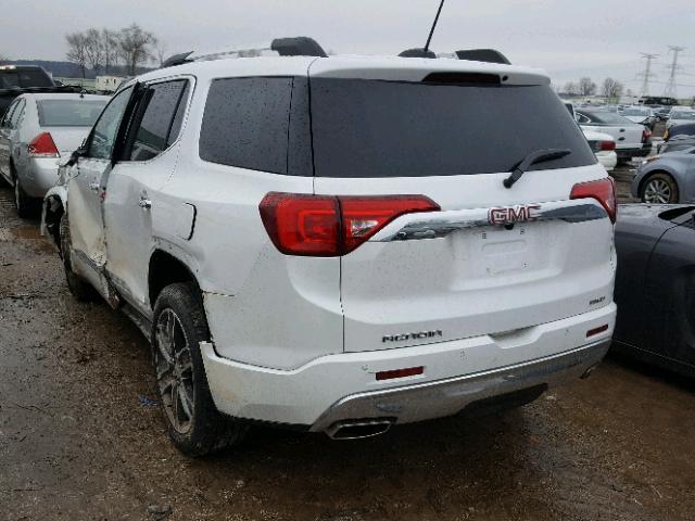 1GKKNXLS6HZ204281 - 2017 GMC ACADIA DEN WHITE photo 3