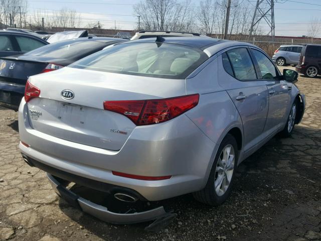 5XXGN4A75CG029550 - 2012 KIA OPTIMA EX SILVER photo 4