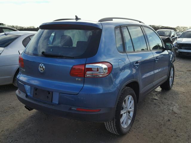 WVGAV7AX4HK050194 - 2017 VOLKSWAGEN TIGUAN S BLUE photo 4