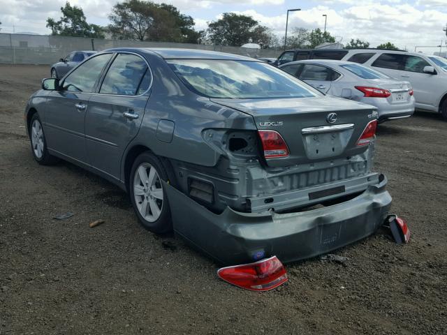 JTHBA30G655131947 - 2005 LEXUS ES 330 GREEN photo 3