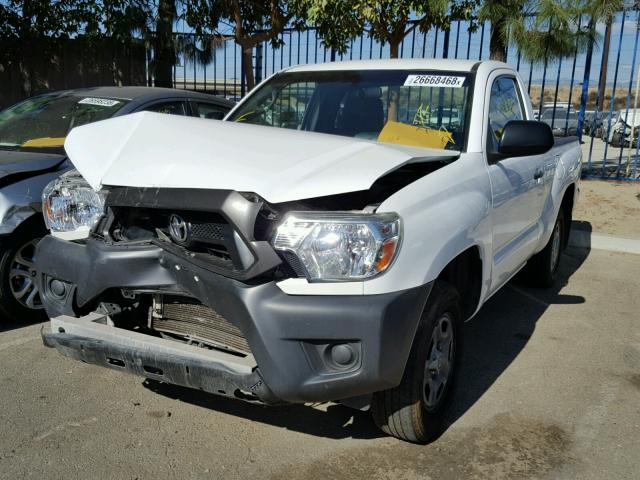 5TFNX4CN3EX037249 - 2014 TOYOTA TACOMA WHITE photo 2