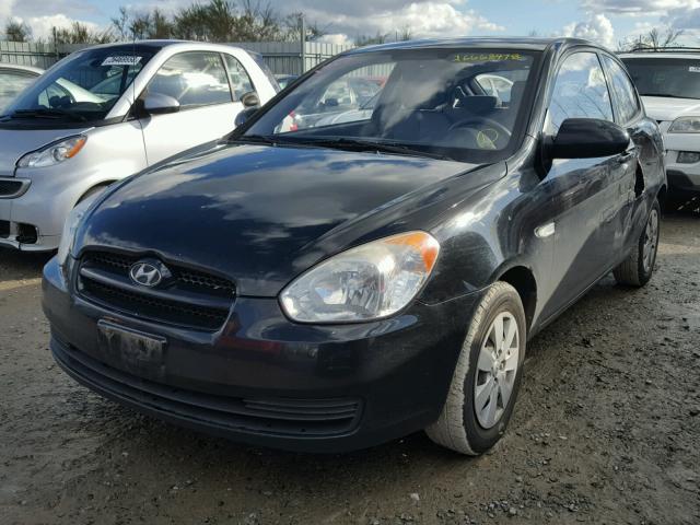 KMHCM36C09U122587 - 2009 HYUNDAI ACCENT GS BLACK photo 2