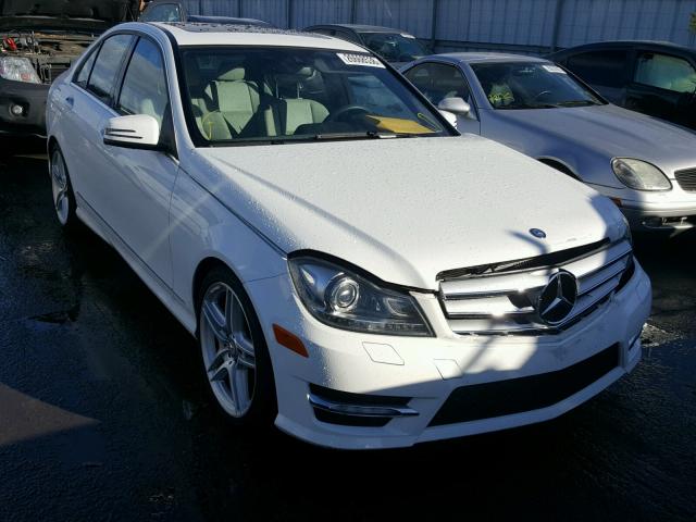 WDDGF4HB0DR250727 - 2013 MERCEDES-BENZ C 250 WHITE photo 1