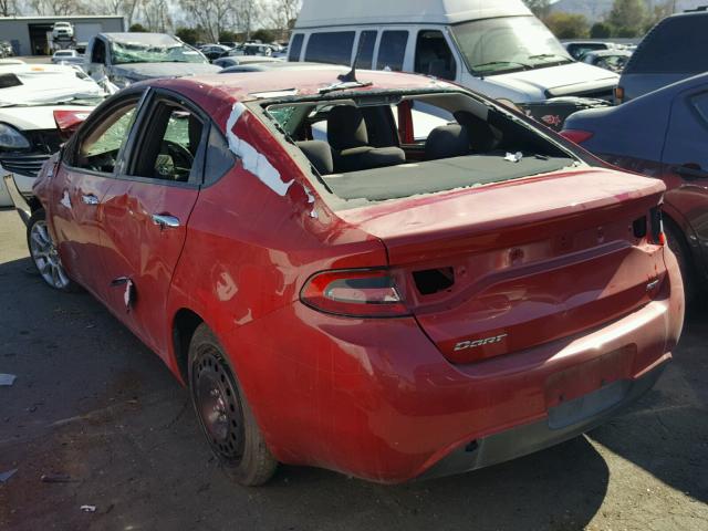 1C3CDFFA6GD817422 - 2016 DODGE DART SXT S RED photo 3