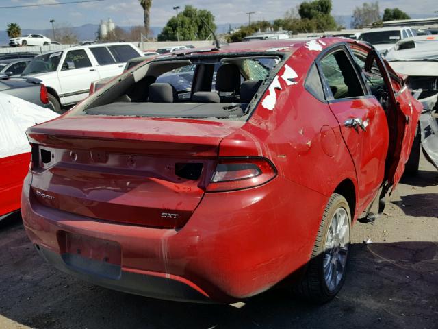 1C3CDFFA6GD817422 - 2016 DODGE DART SXT S RED photo 4