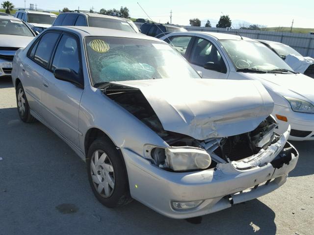 1NXBR12E22Z606422 - 2002 TOYOTA COROLLA CE SILVER photo 1