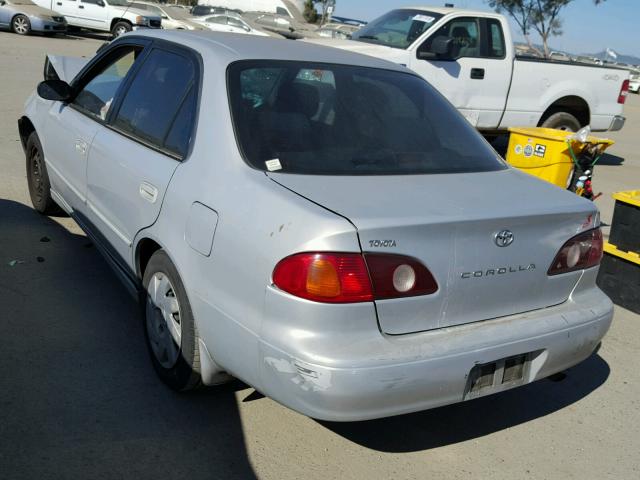 1NXBR12E22Z606422 - 2002 TOYOTA COROLLA CE SILVER photo 3