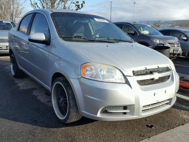 KL1TD5DE2AB107763 - 2010 CHEVROLET AVEO LS SILVER photo 1