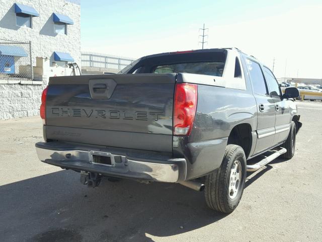 3GNEC12T64G319633 - 2004 CHEVROLET AVALANCHE BLACK photo 4