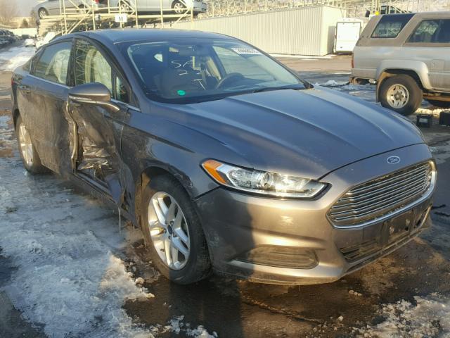 1FA6P0H75E5380671 - 2014 FORD FUSION SE GRAY photo 1