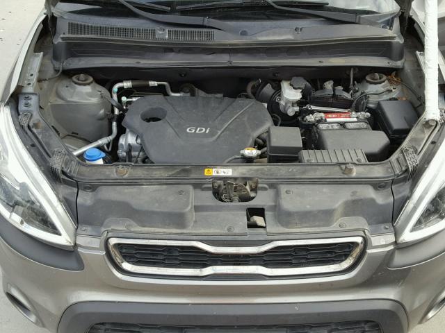 KNDJT2A50D7522965 - 2013 KIA SOUL GRAY photo 7