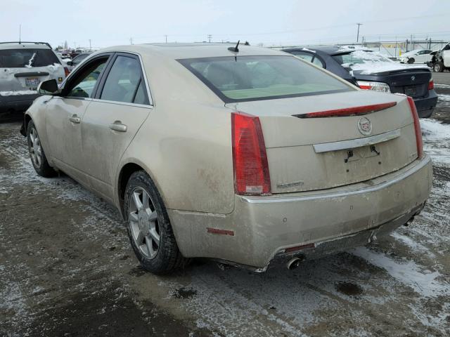 1G6DP57V980122351 - 2008 CADILLAC CTS HI FEA BEIGE photo 3