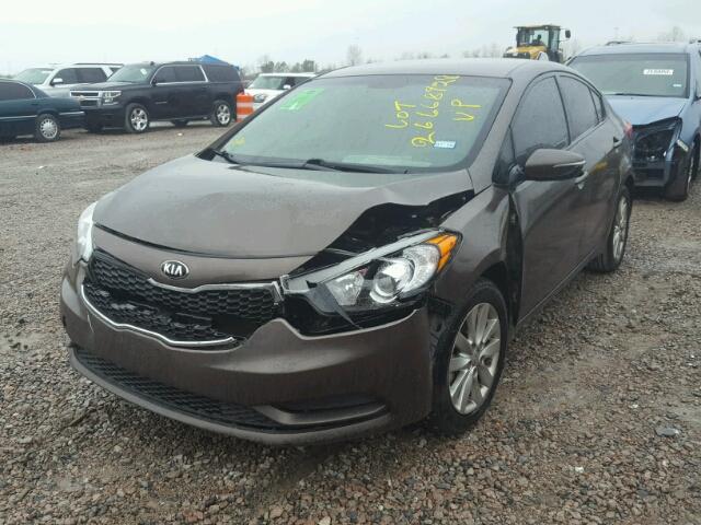 KNAFX4A6XE5233567 - 2014 KIA FORTE LX BLACK photo 2