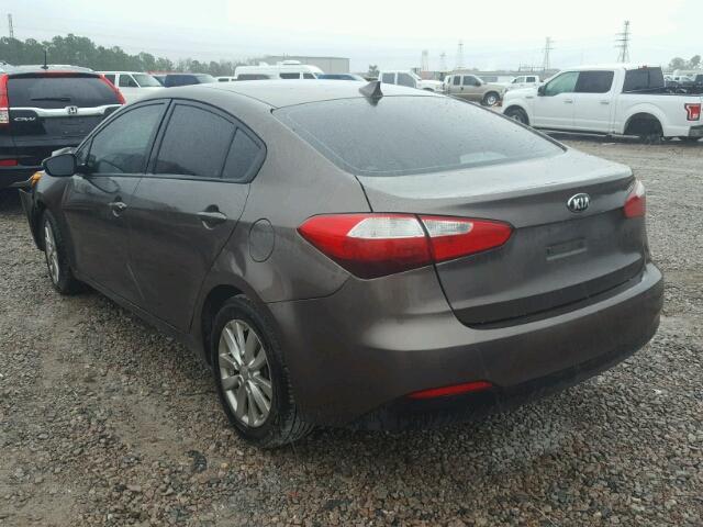 KNAFX4A6XE5233567 - 2014 KIA FORTE LX BLACK photo 3