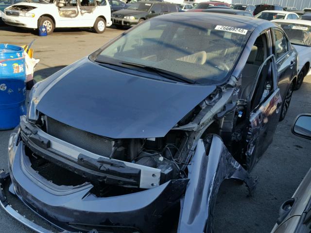 19XFB2F92EE226738 - 2014 HONDA CIVIC EXL 灰色 照片 2