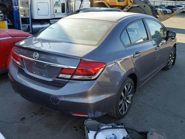 19XFB2F92EE226738 - 2014 HONDA CIVIC EXL 灰色 照片 4