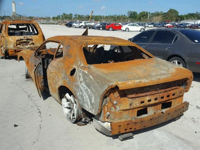 2C3CDYAG8EH251609 - 2014 DODGE CHALLENGER BURN photo 3