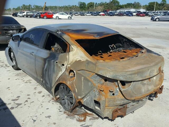 5NPDH4AE3EH494389 - 2014 HYUNDAI ELANTRA SE BURN photo 3