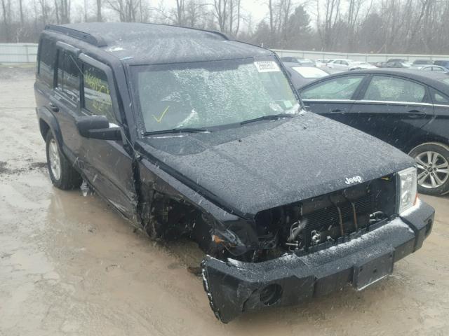 1J8HG48K17C690404 - 2007 JEEP COMMANDER BLACK photo 1