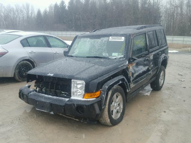 1J8HG48K17C690404 - 2007 JEEP COMMANDER BLACK photo 2