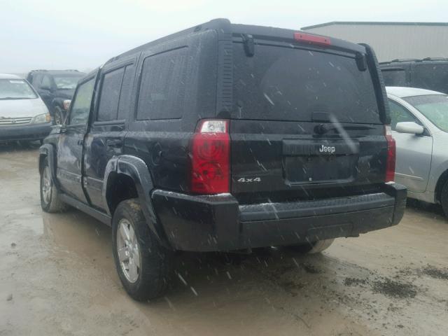 1J8HG48K17C690404 - 2007 JEEP COMMANDER BLACK photo 3