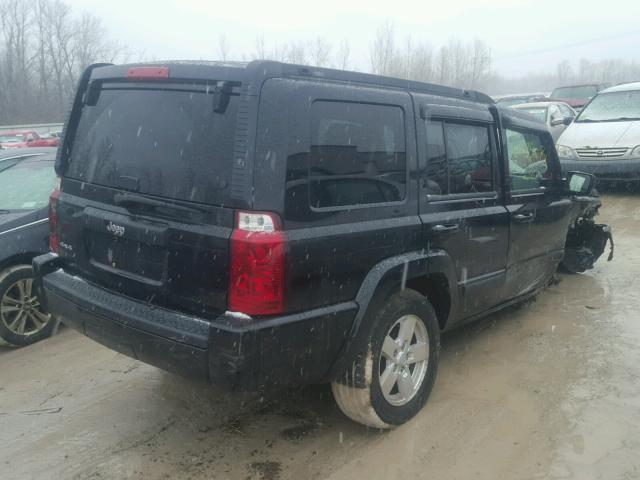 1J8HG48K17C690404 - 2007 JEEP COMMANDER BLACK photo 4