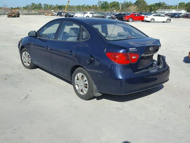 KMHDU4AD8AU144559 - 2010 HYUNDAI ELANTRA BL BURN photo 3