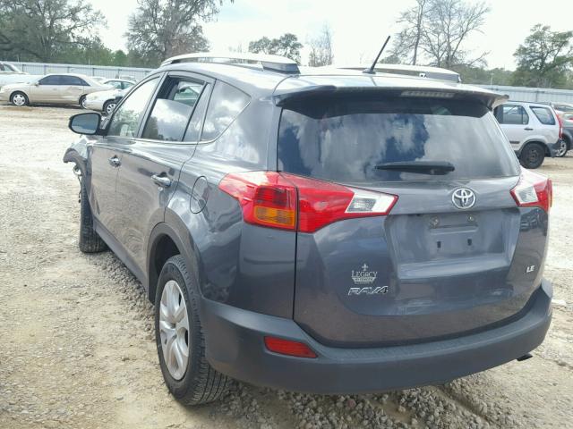 JTMZFREV4FD068348 - 2015 TOYOTA RAV4 LE GRAY photo 3