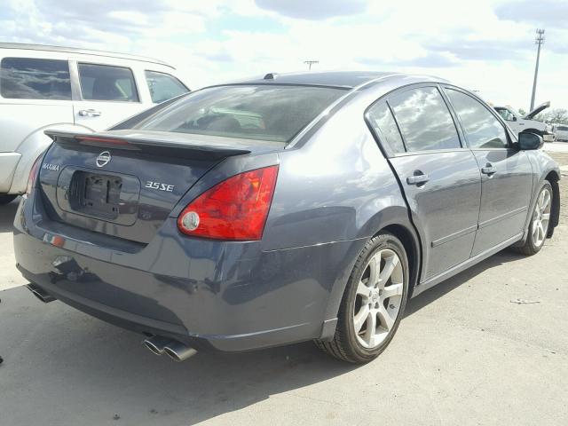 1N4BA41E78C812256 - 2008 NISSAN MAXIMA SE BLUE photo 4