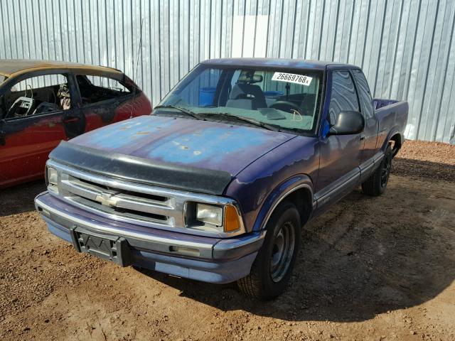 1GCCS19Z1R8218719 - 1994 CHEVROLET S TRUCK S1 BLUE photo 2