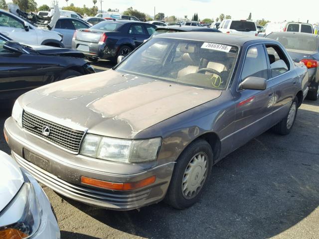 JT8UF11E9L0017771 - 1990 LEXUS LS 400 BROWN photo 2