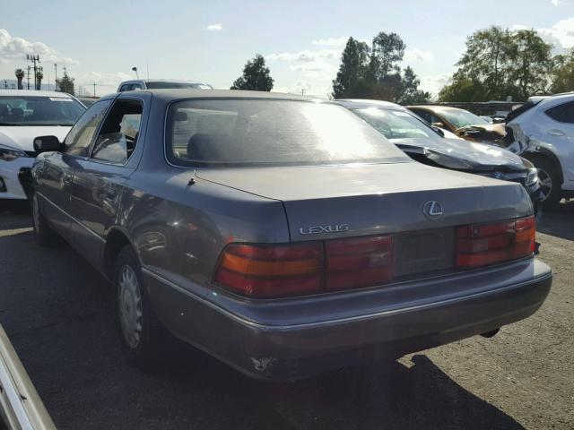 JT8UF11E9L0017771 - 1990 LEXUS LS 400 BROWN photo 3