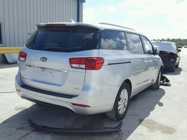 KNDMB5C18G6089160 - 2016 KIA SEDONA LX SILVER photo 4