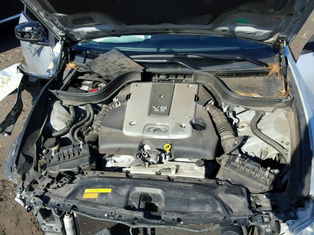 JNKBV61F48M264745 - 2008 INFINITI G35 SILVER photo 7