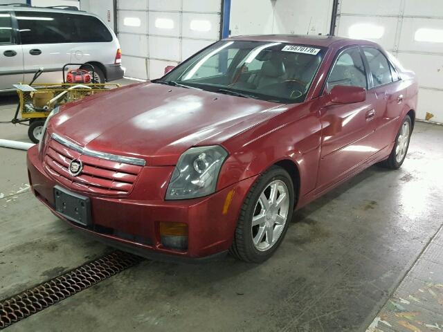 1G6DM577X40157937 - 2004 CADILLAC CTS MAROON photo 2