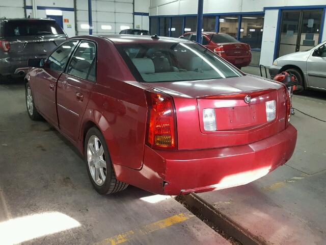 1G6DM577X40157937 - 2004 CADILLAC CTS MAROON photo 3