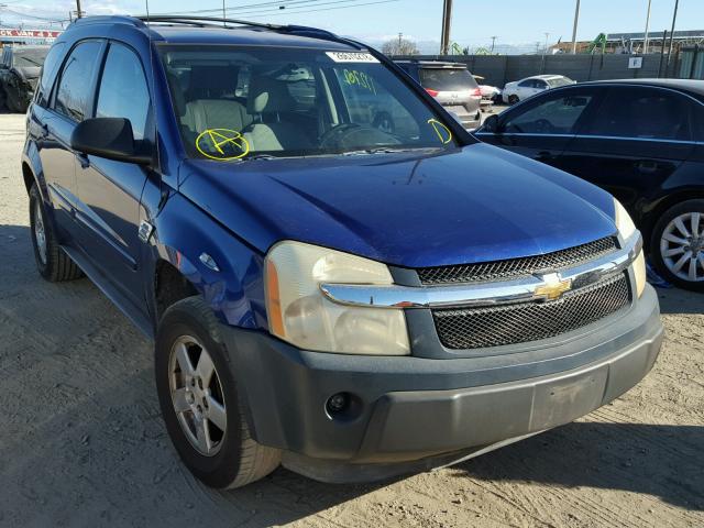 2CNDL63F956083224 - 2005 CHEVROLET EQUINOX LT BLUE photo 1