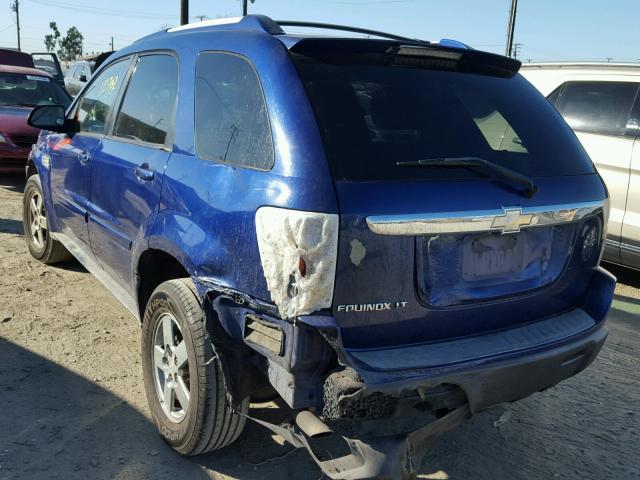 2CNDL63F956083224 - 2005 CHEVROLET EQUINOX LT BLUE photo 3