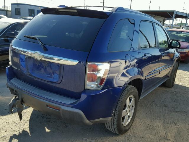 2CNDL63F956083224 - 2005 CHEVROLET EQUINOX LT BLUE photo 4