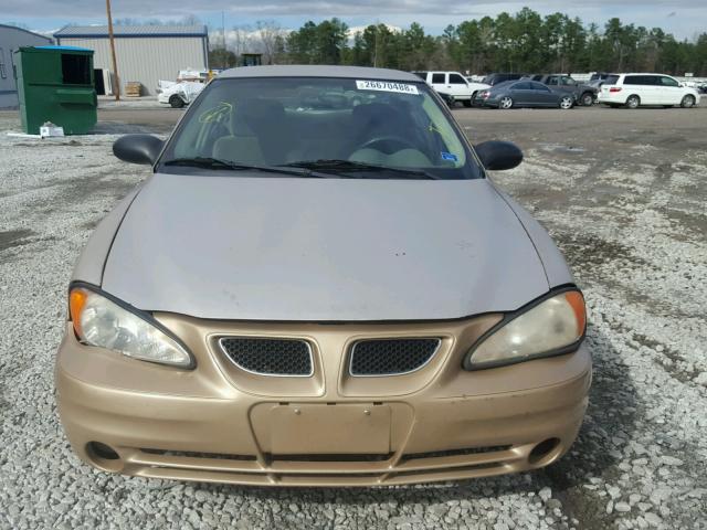 1G2NE52E45M149142 - 2005 PONTIAC GRAND AM S ოქროსფერი ფოტო 9