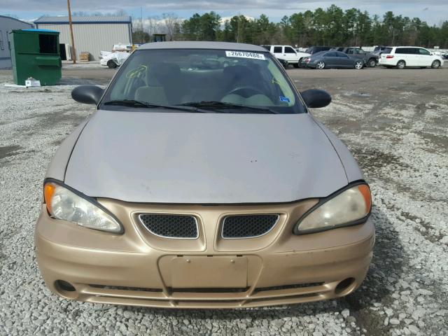 1G2NE52E45M149142 - 2005 PONTIAC GRAND AM S GOLD photo 9