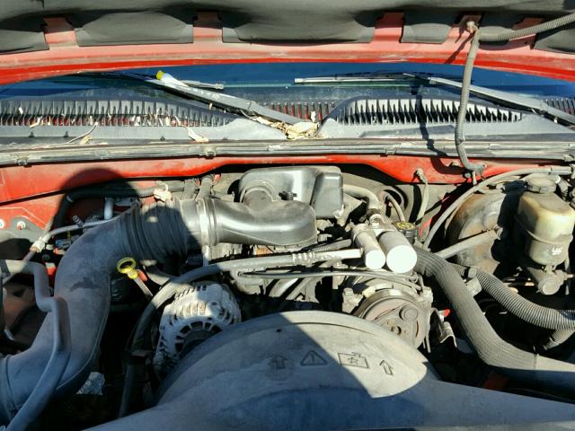 2GCEC19W421130798 - 2002 CHEVROLET SILVERADO RED photo 7