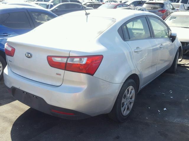 KNADM4A37E6335442 - 2014 KIA RIO LX Արծաթագույն լուսանկար 4