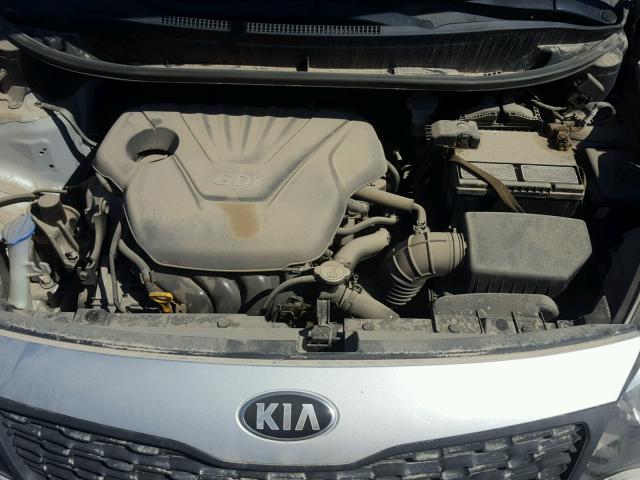 KNADM4A37E6335442 - 2014 KIA RIO LX Արծաթագույն լուսանկար 7