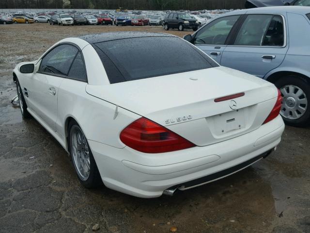 WDBSK75F46F115049 - 2006 MERCEDES-BENZ SL 500 WHITE photo 3