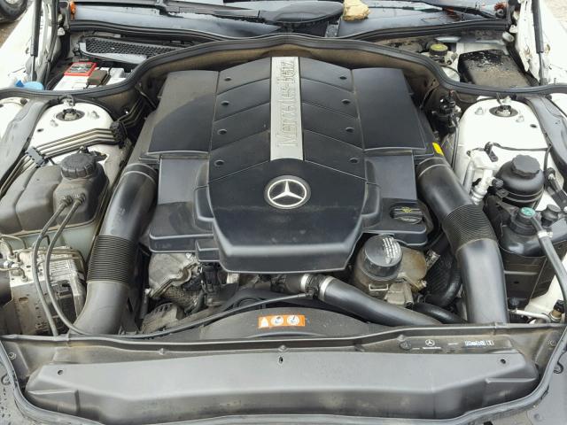 WDBSK75F46F115049 - 2006 MERCEDES-BENZ SL 500 WHITE photo 7